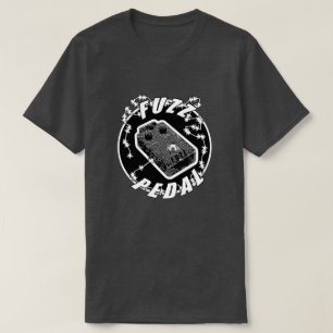 Fuzz Pedal - Electric Shock Black & White T-shirt