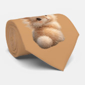 Fuzzige konijn stropdas (Opgerold)
