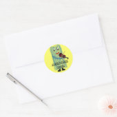 Fuzzy16inch, Geweldige baan! Ronde Sticker (Envelop)