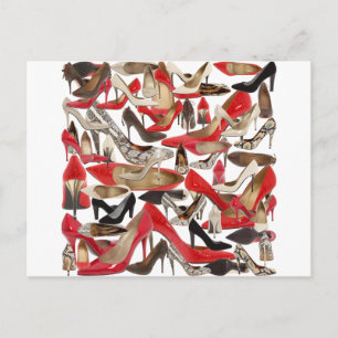 [fuzzy]Bedrukte schoenen!REMOVE! Briefkaart