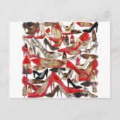 [fuzzy]Bedrukte schoenen!REMOVE! Briefkaart (Voorkant)