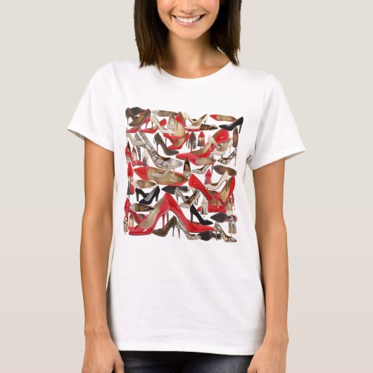 [fuzzy]Bedrukte schoenen!REMOVE! T-shirt (Voorkant)