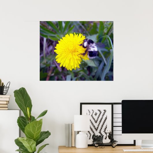 Fuzzy Bee Poster (Thuiskantoor)