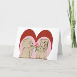 Fuzzy Beren Valentijn Kaart