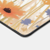 Fuzzy Black Cat Wide Eye Orange Meadow Flower Bureaumat (Hoek)