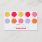 Fuzzy Blur Stippen Retro Pop Fun Profile Card Visitekaartje (Achterkant)