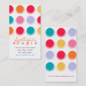 Fuzzy Blur Stippen Retro Pop Fun Profile Card Visitekaartje (Voorkant / Achterkant)