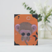 fuzzy bubble aap briefkaart (Staand voorkant)