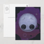 fuzzy bubble ball briefkaart (Voorkant / Achterkant)