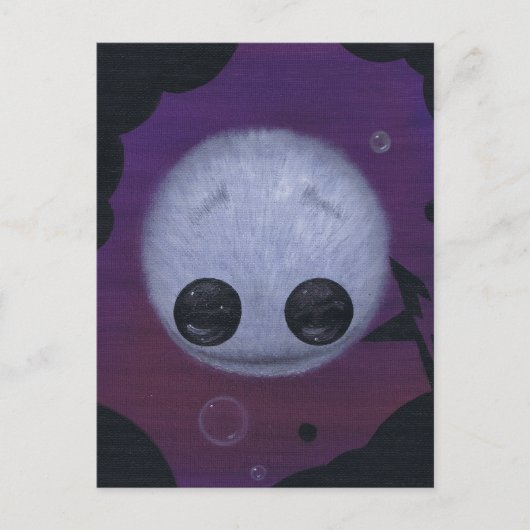 fuzzy bubble ball briefkaart (Voorkant)