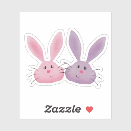 Fuzzy bunnies sticker (Vel)