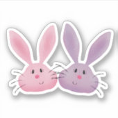 Fuzzy bunnies sticker (Voorkant)