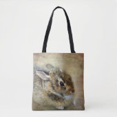 Fuzzy Bunny Canvas tas (Voorkant)