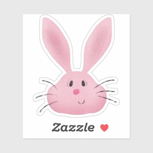 Fuzzy bunny sticker (Vel)