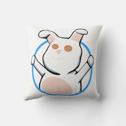 Fuzzy Butt - Crash here Kussen (Achterkant)