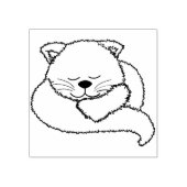 Fuzzy Cat Art stempel (Afrduk)