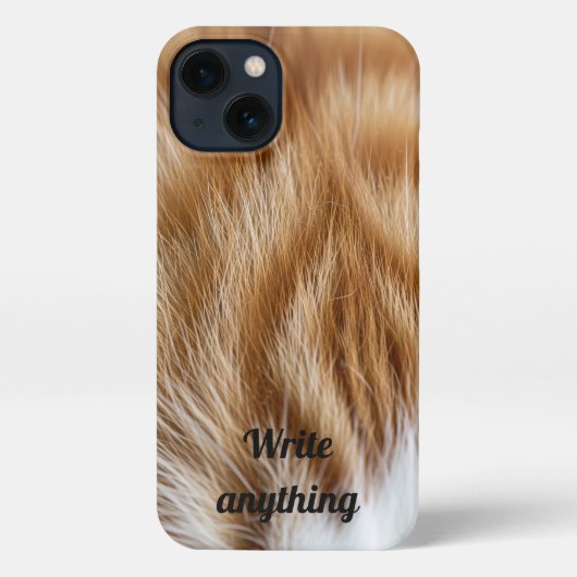 Fuzzy Cat Bont Textuur Telefoonhoes – Gezellige es iPhone Hoesje (Achterkant)