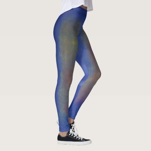 Fuzzy Color Blue Leggings Design. (Rechts)