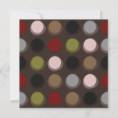 Fuzzy Color Disco Stippen Uitnodiging Jonggezellen (Achterkant)