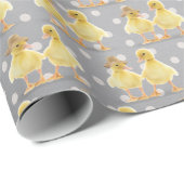 fuzzy dekletspraat op pooldots cadeaupapier (Rol Hoek)