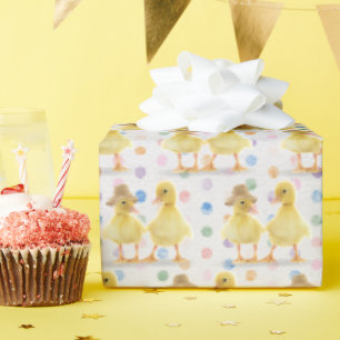 fuzzy dekletspraat op pooldots cadeaupapier