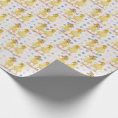 fuzzy dekletspraat op pooldots cadeaupapier (Hoek)