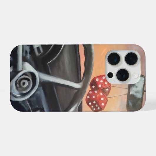 Fuzzy Dice iPhone Hoesje (Achterkant horizontaal)