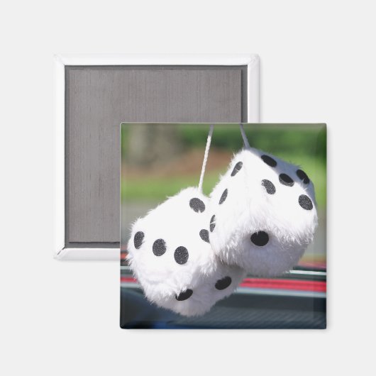 Fuzzy Dice Magneet (Voorkant / Achterkant)