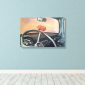Fuzzy Dobbelstenen Canvas Afdruk (Insitu (Houten vloer))