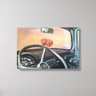 Fuzzy Dobbelstenen Canvas Afdruk