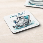 Fuzzy Duck Bier Onderzetter (Linkerzijde)
