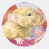 Fuzzy Dumbo Rat sticker (Voorkant)