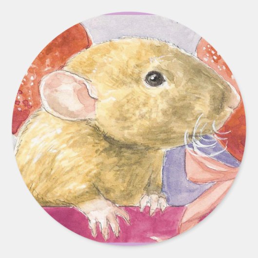 Fuzzy Dumbo Rat sticker (Voorkant)
