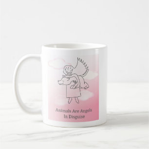 Fuzzy Express® Angel Dog Koffiemok