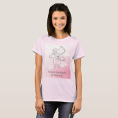Fuzzy Express® Angel Dog Pink T-shirt (Voorkant volledig)