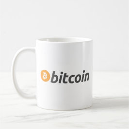 Fuzzy Express® Bitcoin Original Logo Horizon Koffiemok