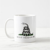 Fuzzy Express® Classic Gadsden Flag Wit Koffiemok (Links)