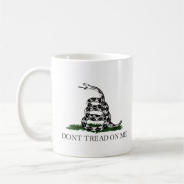 Fuzzy Express® Classic Gadsden Flag Wit Koffiemok