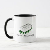 Fuzzy Express® Gadsden Flag Brick Joke Zwart-Wit Mok (Links)
