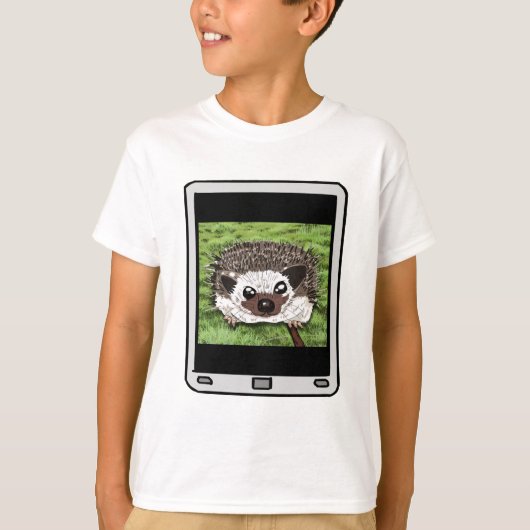 Fuzzy Express® Hedgehog Selfie Kind T-shirt (Voorkant)
