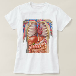 Fuzzy Express® Interne Organen Anatomie Woman T-shirt