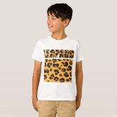 Fuzzy Express® Leopard Animal Print T-shirt (Voorkant volledig)