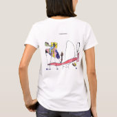 Fuzzy Express® OPS Gzilla Probeer 2 hoeken Wom T-shirt (Achterkant)