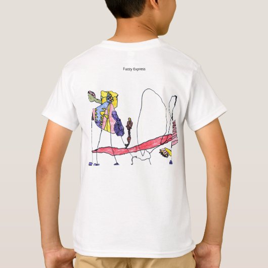 Fuzzy Express® Ops Gzilla Try 2 Angles-Kind T-shirt (Achterkant)