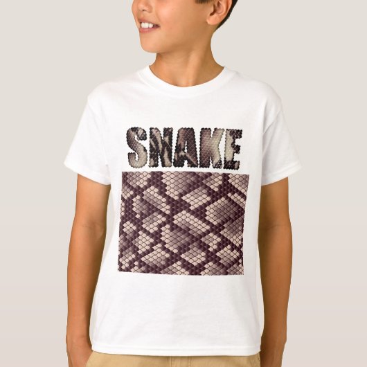 Fuzzy Express® Snake Animal Print Kind T-shirt (Voorkant)