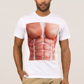 Fuzzy Express® Spier Lichaam Anatomie T-shirt (Voorkant)