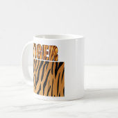 Fuzzy Express® Tiger Animal Print Koffiemok (Voorkant links)