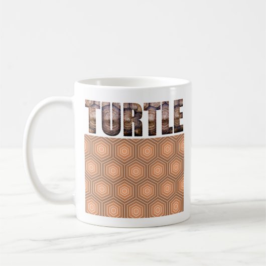 Fuzzy Express® Turtle Animal Print Koffiemok (Links)