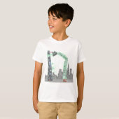 Fuzzy Express® Ultra Worm Gzilla Rhino Kind T-shirt (Voorkant volledig)