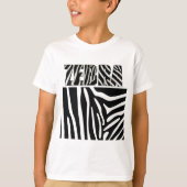 Fuzzy Express® Zebra Animal Print Kind T-shirt (Voorkant)